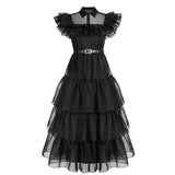 RObe gothique wednesday tulle cosplay - antre gothique