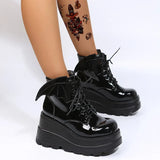 Botte Gothique Chauve-Souris Vernis