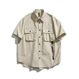 Chemise Gothique Vintage à Manches Courtes