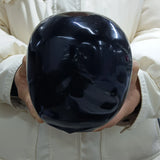 Crâne Gothique Sculpté en Obsidienne Naturelle