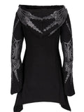 Gothic Punk Style Hooded Sweatshirt