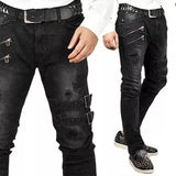 Gothic Streetwear Slim Trousers