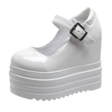 Creepers Gothiques à plateforme avec talons hauts et nœud papillon