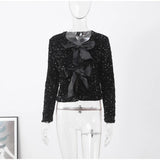 Gotischer Paillettenpullover