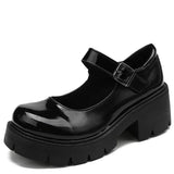 Chaussure Gothique Lolita à boucle