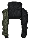 Gothic Jacket with Hood and Bare Shoulders