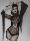 Retro-Feen-Gothic-Kleid