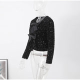 Gotischer Paillettenpullover