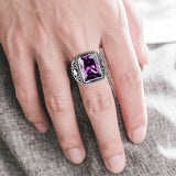 Gothic Signet Ring in Silver