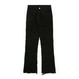 Pantalon Gothique Punk Effiloché - L'Antre Gothique