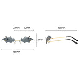Gotische Fledermaus-Sonnenbrille