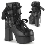 Bottines Gothiques à Chaînes et Lacets