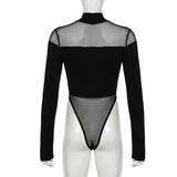 Body Gothique Clubwear Echancré