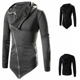 Sweat Gothique à Capuche Asymétrique - Antre Gothique
