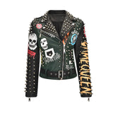 Veste Gothique crâne de mort graffiti