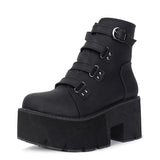 Gothic-Schuh mit Absatz<br> Punk