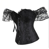 Corset Gothique Bustier Jacquard