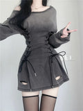 Mini Robe Gothique Corset Grunge