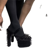 Talons Gothiques Avec Pics Métalliques
