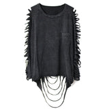 T-Shirt Gothique Manche Déchiré