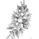 Tatouage Gothique Fleur de Rose