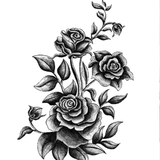 Tatouage Gothique Fleur de Rose