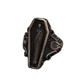 Bague Gothique Cercueil de Vampire
