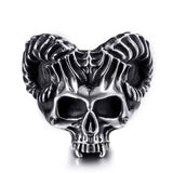 Bague Gothique Diable à Cornes