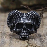 Gotischer Ring<br> Gehörnter Teufel
