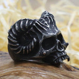 Gotischer Ring<br> Gehörnter Teufel