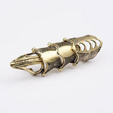 Bague Gothique Armure Bronze