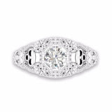 Bague Gothique <br /> Crâne Floral