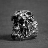 Bague Gothique <br /> Crâne de Balan