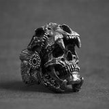 Bague Gothique <br /> Crâne de Balan