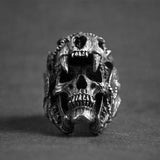 Bague Gothique <br /> Crâne de Balan
