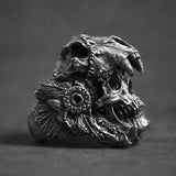 Bague Gothique <br /> Crâne de Balan