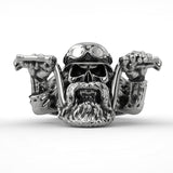 Bague Gothique Motard Barbu