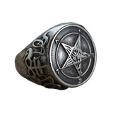 Bague Gothique Sigle de Baphomet