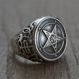 Bague Gothique <br /> Sigle de Baphomet