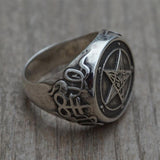 Bague Gothique <br /> Sigle de Baphomet