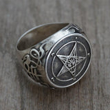 Bague Gothique <br /> Sigle de Baphomet