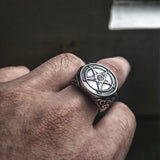Bague Gothique <br /> Sigle de Baphomet