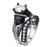 Bague Gothique Skull et Diamant