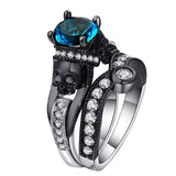 Bague Gothique <br /> Skull et Diamant