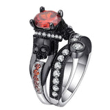 Bague Gothique <br /> Skull et Diamant