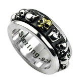 Bague Gothique <br /> Tête de Mort - L'Antre Gothique