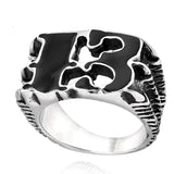 Bague Gothique <br /> en Acier - L'Antre Gothique