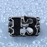 Bague Gothique <br /> en Acier - L'Antre Gothique