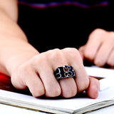 Bague Gothique <br /> en Acier - L'Antre Gothique