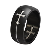 Bague Gothique <br /> en Titane Sainte-Croix - L'Antre Gothique
